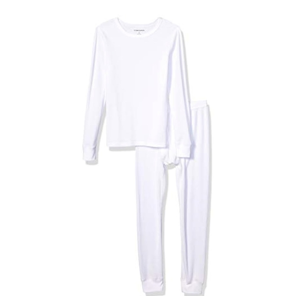 NWT Essentials Toddler Boys Thermal Long Underwear Set | White, 4T